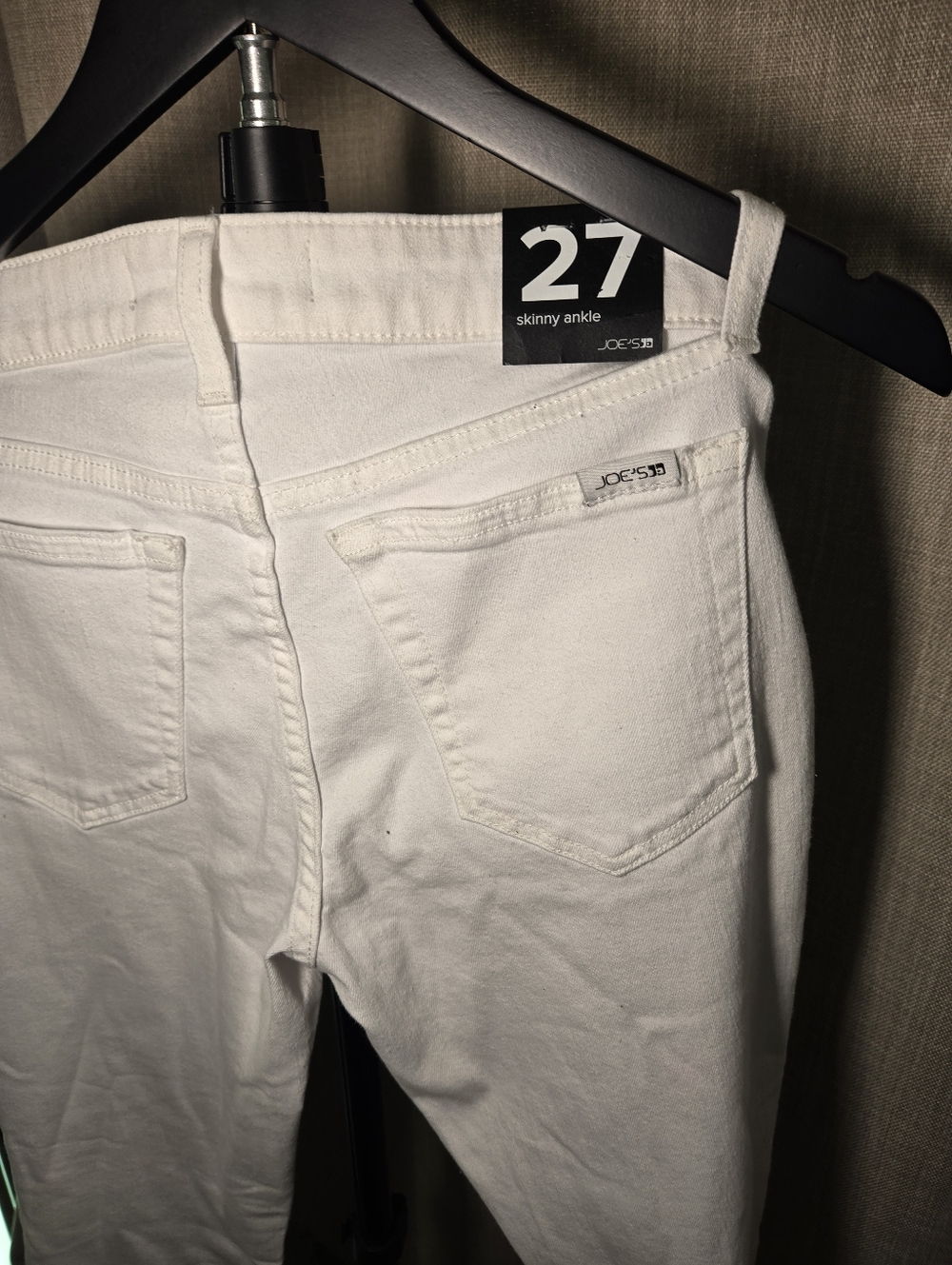 Joe's Jeans White Skinny Ankle Jeans - Picture 2 of 3